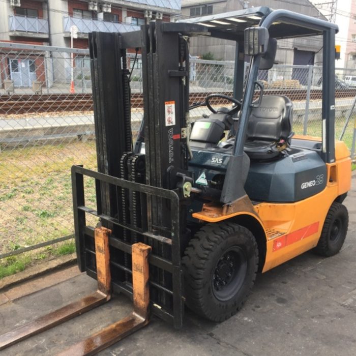 XE NÂNG 2.5 TẤN DẦU NHẬT BÃI - TOYOTA 7FD25